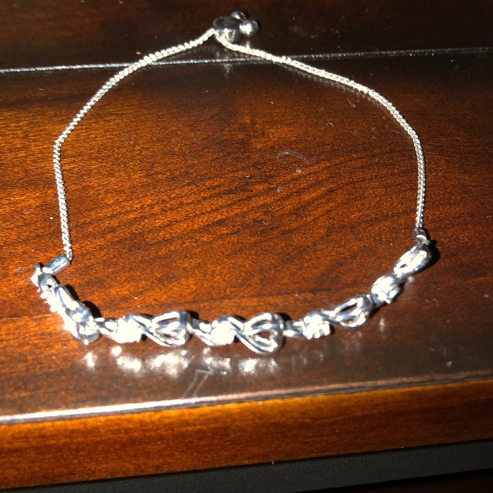 Crushed Heart Damond Bracelet